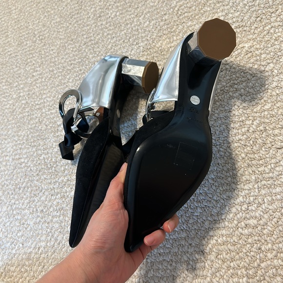 Proenza Schouler | Grommet Leather Suede Point Toe Mules - Picture 5 of 5